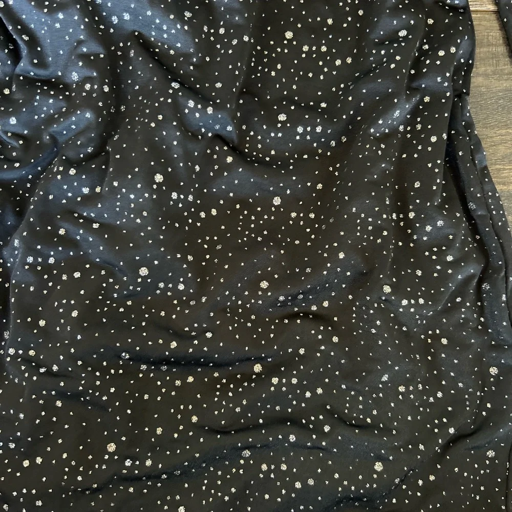 Lucy in the Sky Black Dress with Silver Accents - Picture 2 of 4